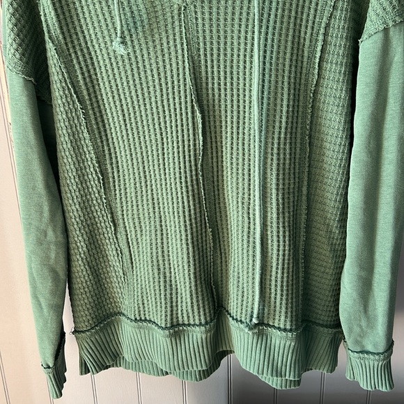 Time and Tru hoodie waffle knit front size medium - Picture 3 of 4